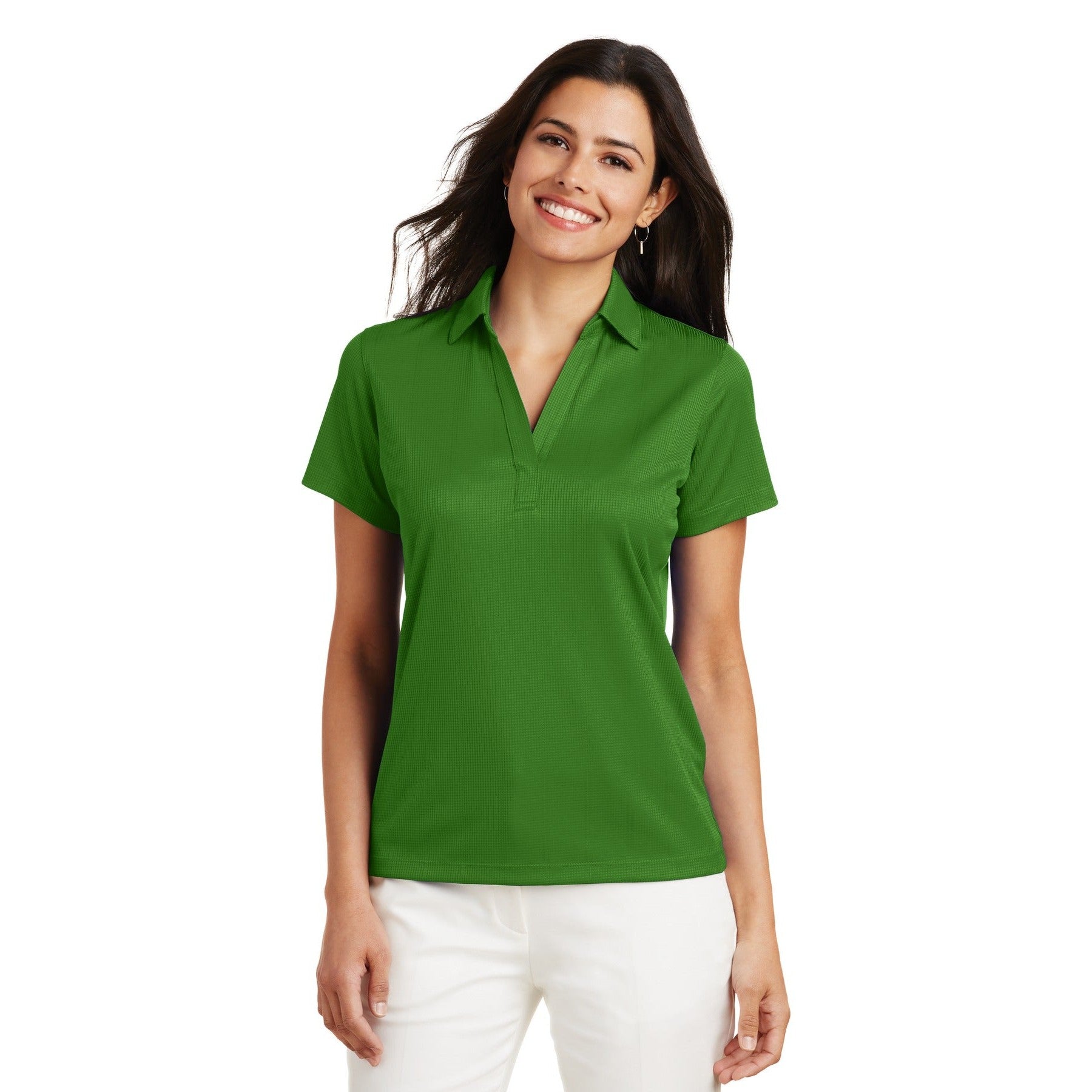 Port Authority-Port Authority® Women's Performance Fine Jacquard Polo. L528-MedTech-9